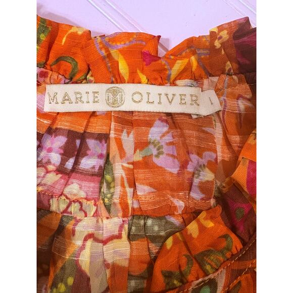 Marie Oliver Finley Top in Poppy Patchwork Size Large - Picture 6 of 7